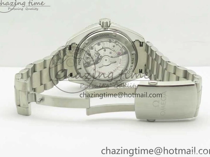 0117 Durable Planet Ocean Professional Ceramic Bezel 45.5mm 1:1 VSF Best Edition Orange Markers on SS Bracelet A8500 Super Clone 8052